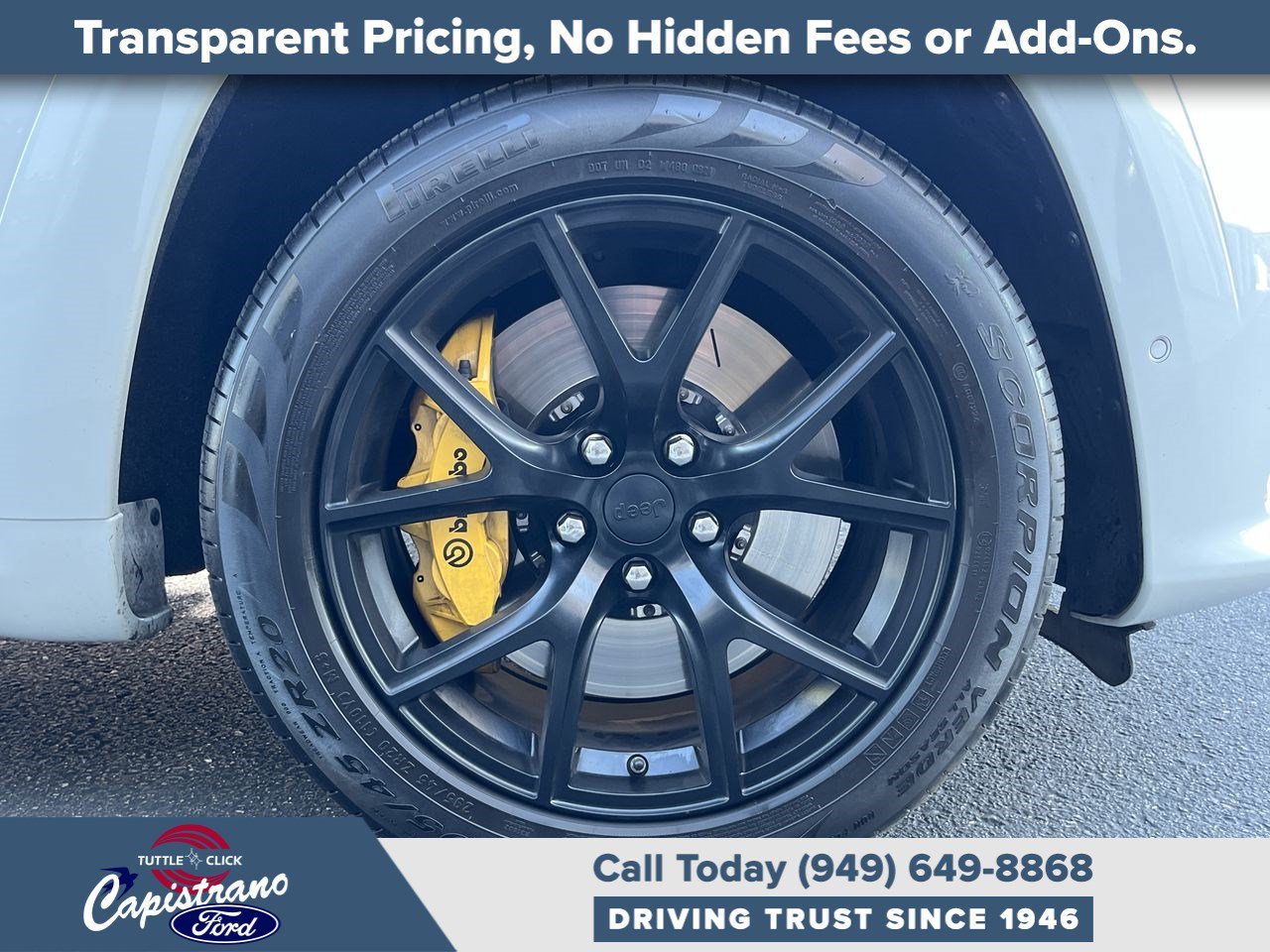 Used 2018 Bright White Clearcoat Jeep Trackhawk image 20