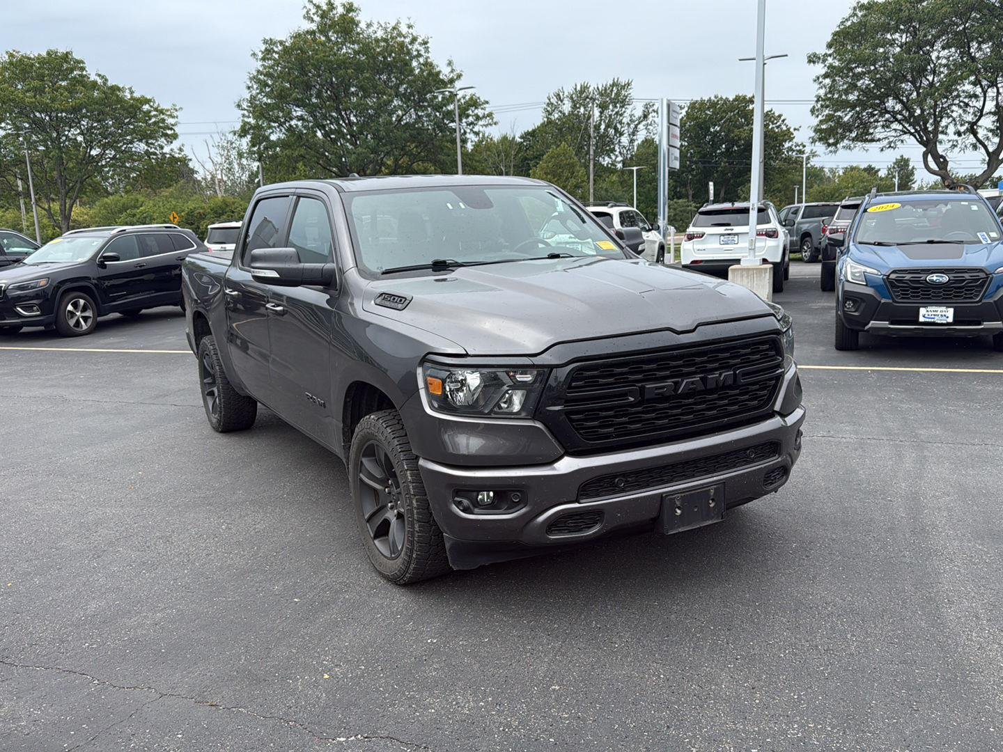 Used 2022 Granite Crystal Metallic Clearcoat Ram Big Horn image 13