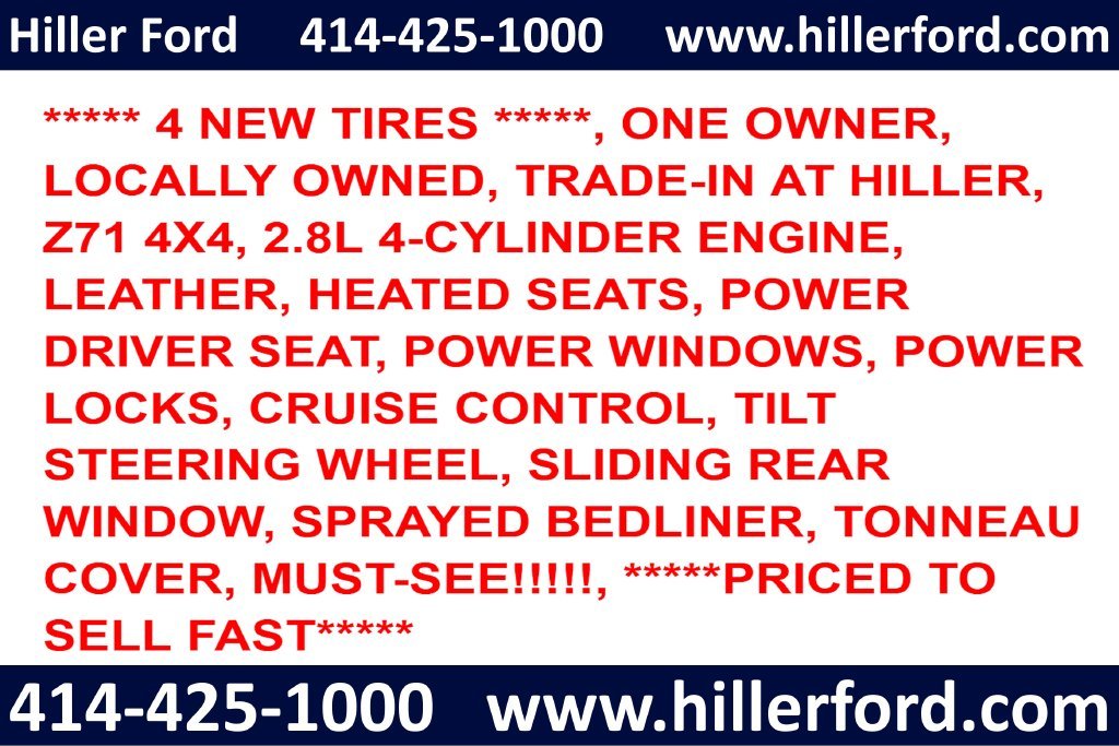 Used 2017 Chevrolet Colorado Z71 with VIN 1GCPTDE18H1264359 for sale in Franklin, WI