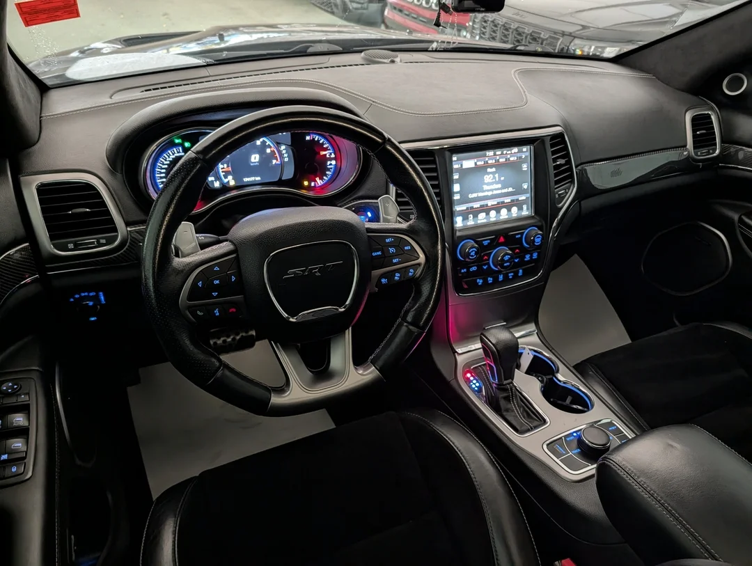 Used 2017 Black Jeep SRT - - Adaptive Cruise - Blind Spot - 20 Wheels & More! image 25