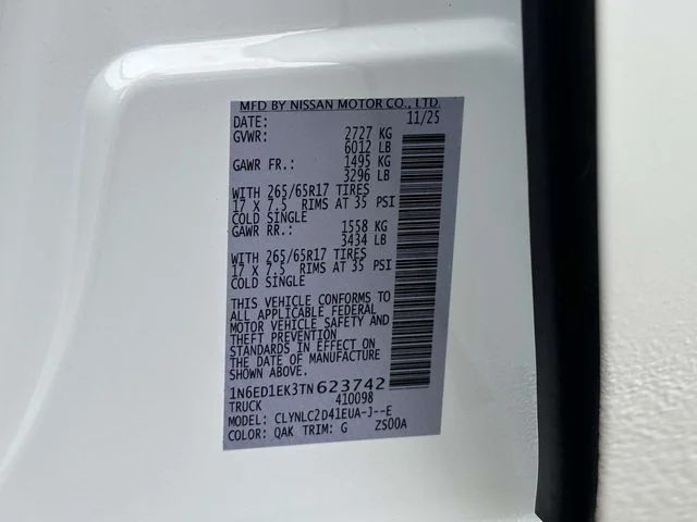 2026 Nissan Frontier SV - Photo 24