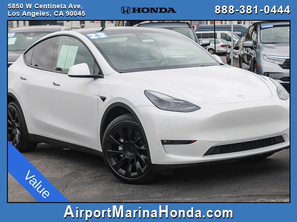 Used 2023 Pearl White Multi-Coat Tesla Long Range image 1