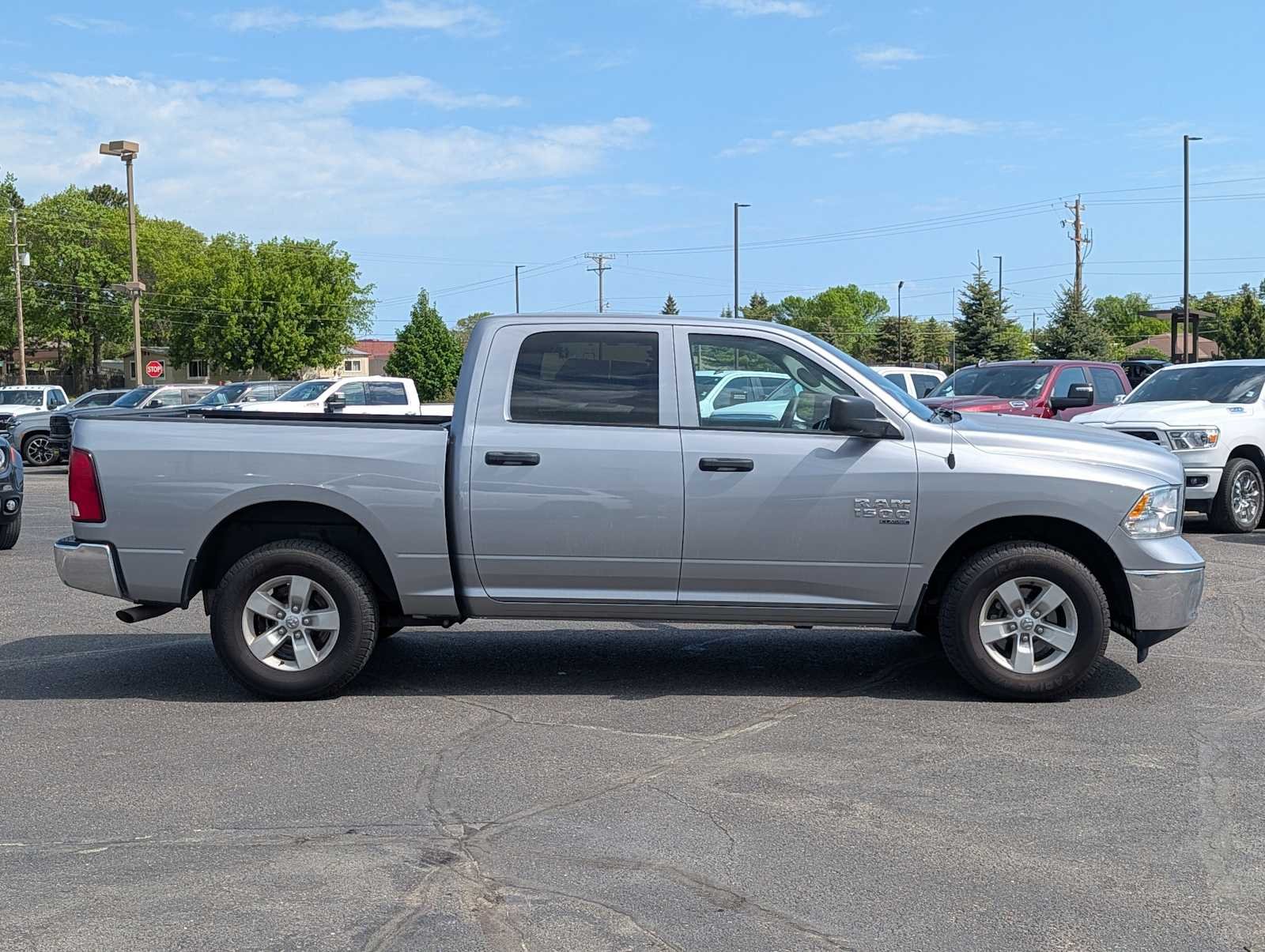 Used 2022 Billet Silver Metallic Clearcoat Ram SLT image 8