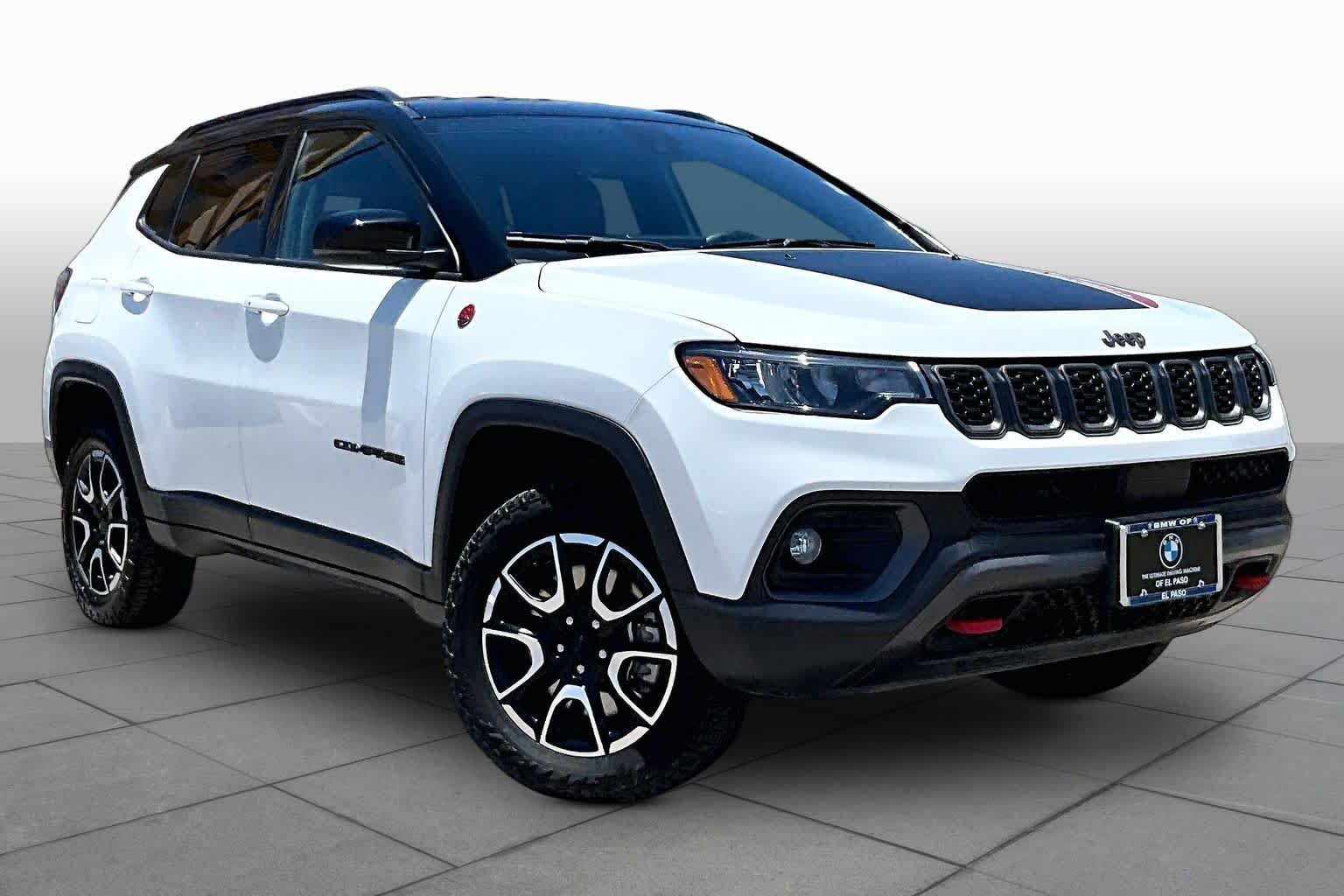 Used 2024 Bright White Clearcoat Jeep Trailhawk image 2