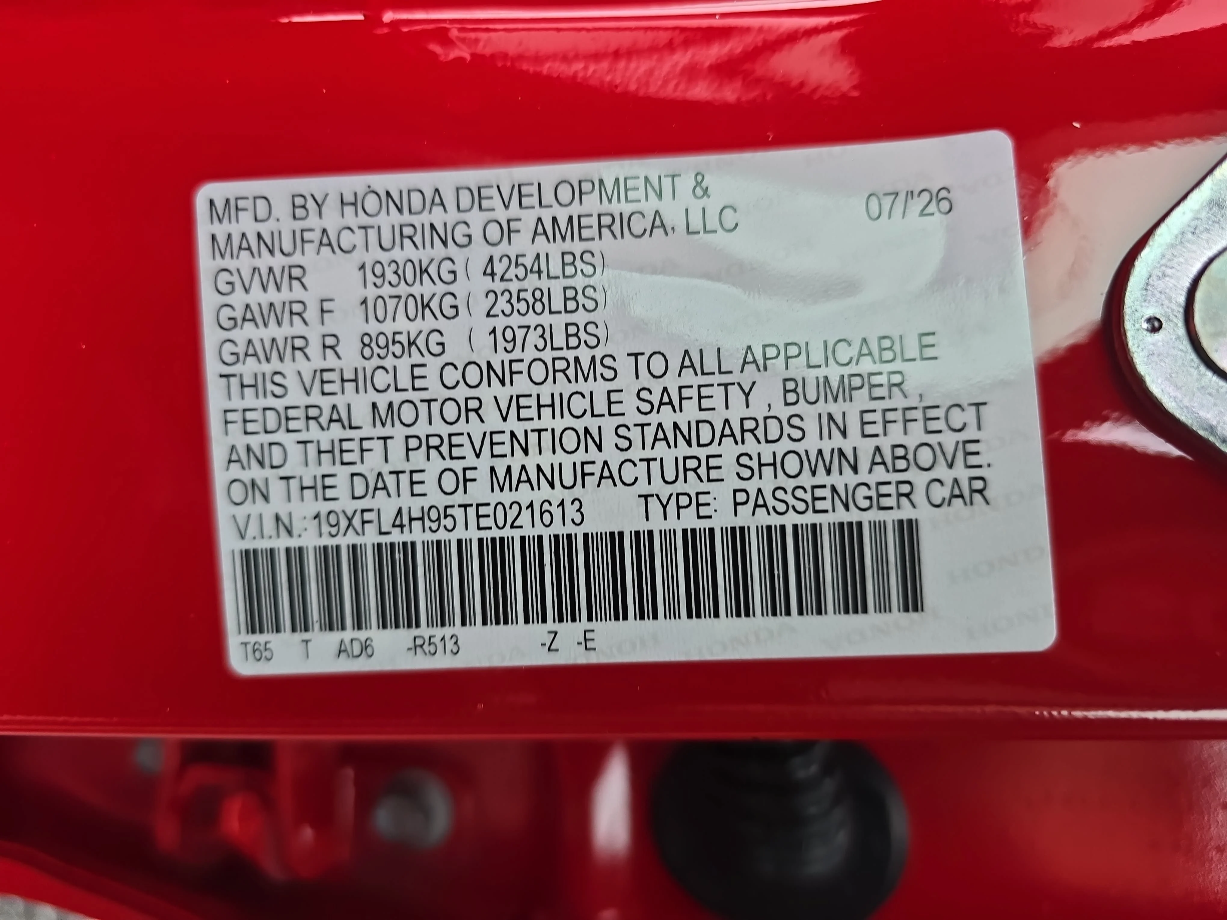 New 2026 Rallye Red Honda Sport Touring image 35