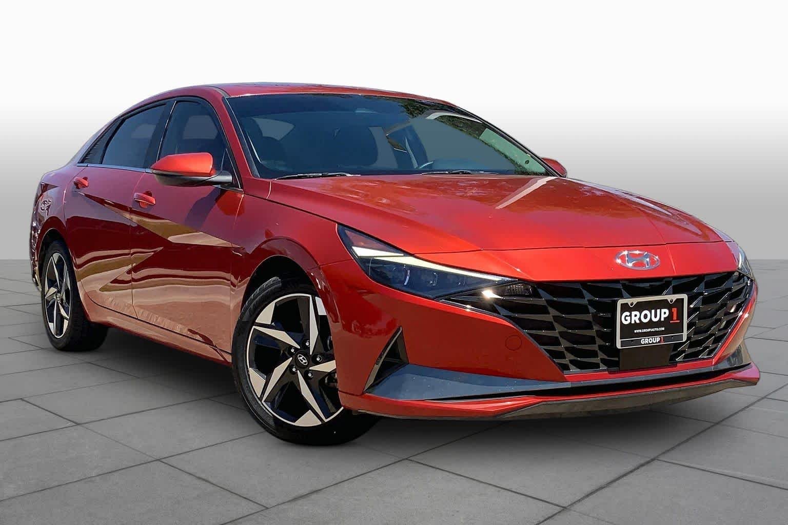 Used 2021 Lava Orange Hyundai Limited image 2