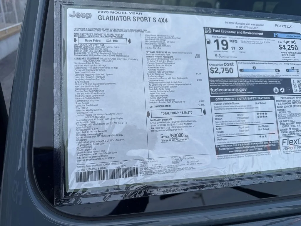 2025 Jeep Gladiator Sport S - Photo 46