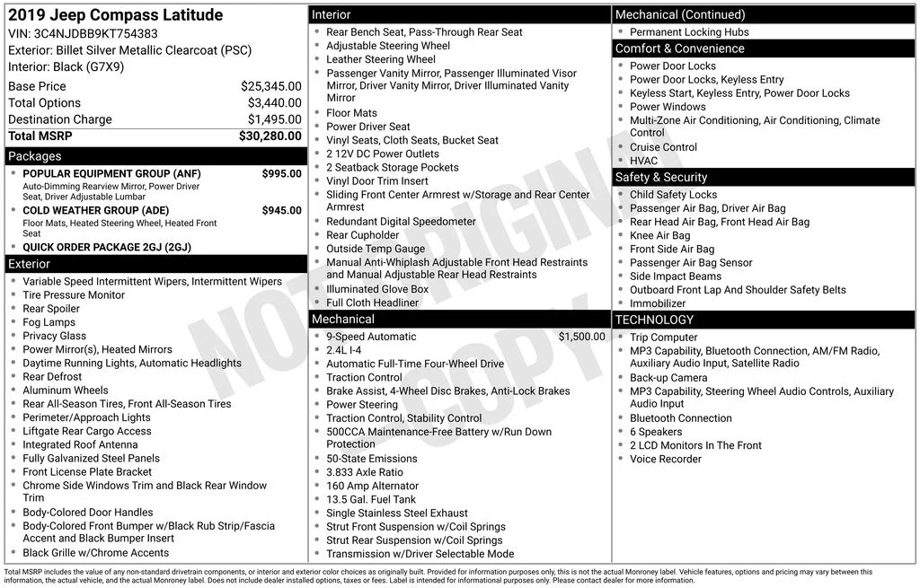Used 2019 Silver Jeep Latitude image 2