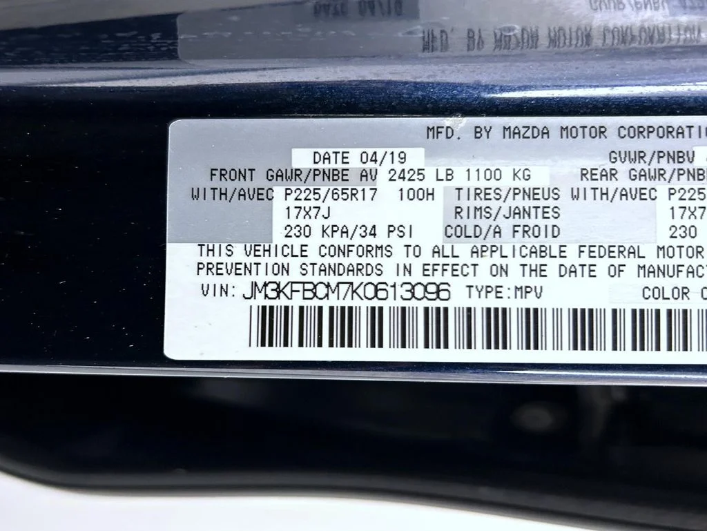 Certified Used 2019 Blue Mazda Touring image 25