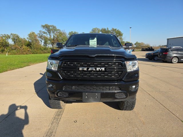 Used 2022 Diamond Black Crystal Pearlcoat Ram Big Horn image 2