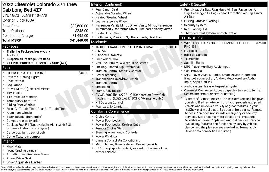 2022 Chevrolet Colorado Z71 - Photo 39