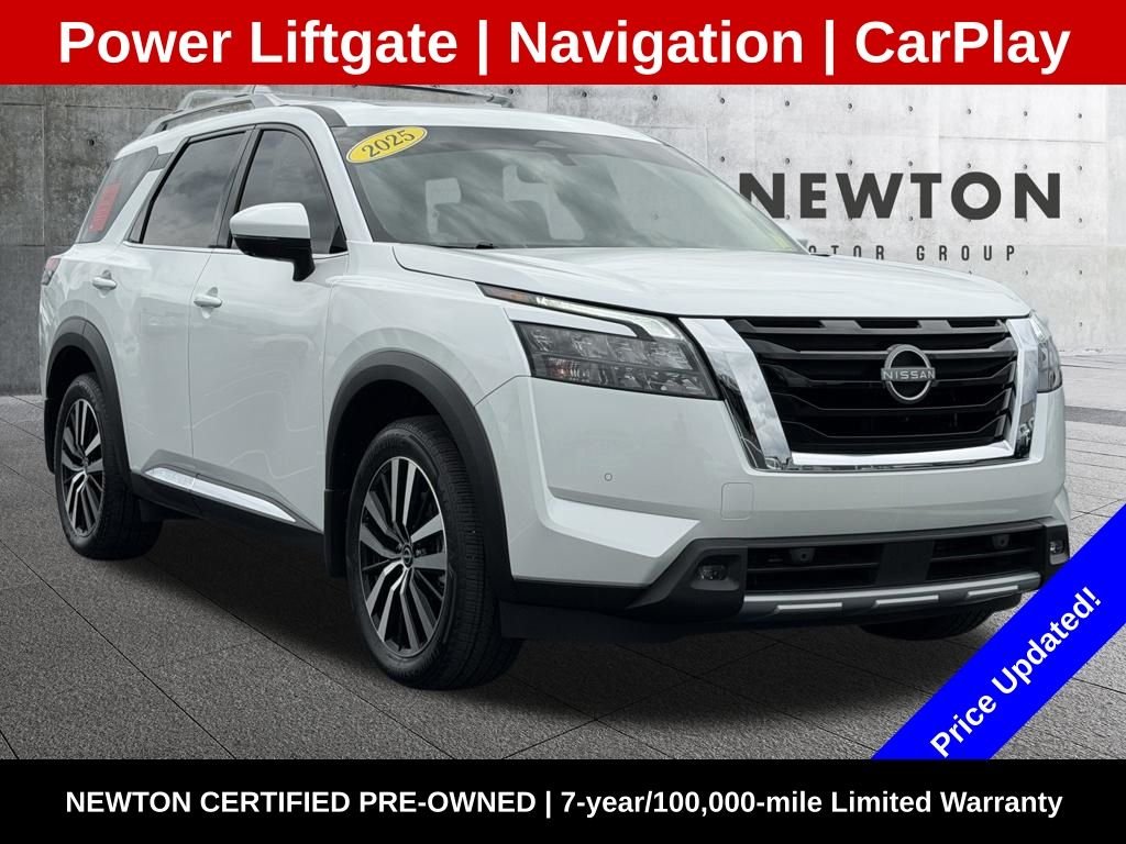 Certified Used 2025 White Nissan Platinum image 1