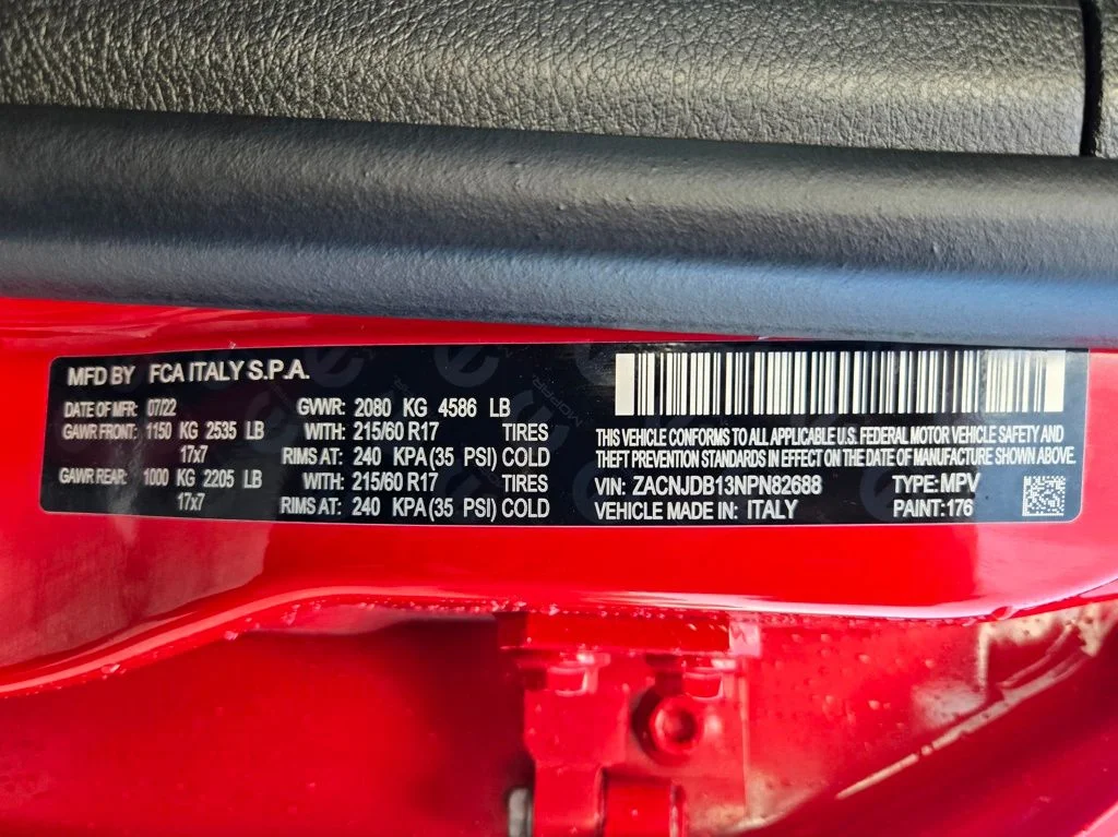 Certified Used 2022 Red Jeep Latitude image 34