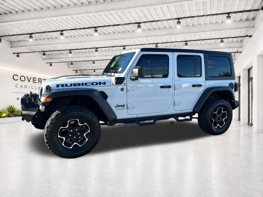 Used 2022 White Jeep Unlimited Rubicon 4xe image 5