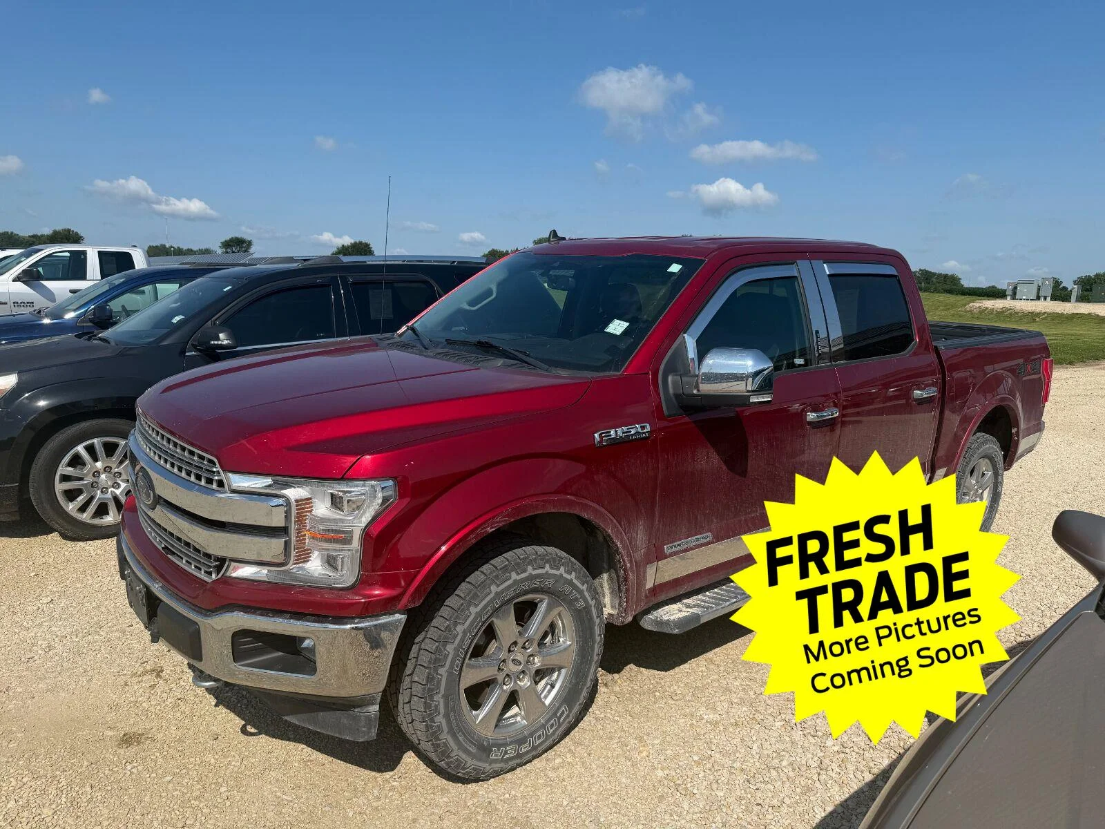 Used 2019 Ruby Red Metallic Tinted Clearcoat Ford LARIAT image 1