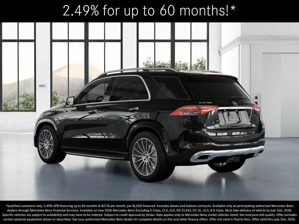 New 2026 Obsidian Black Metallic Mercedes-Benz GLE 580 image 29