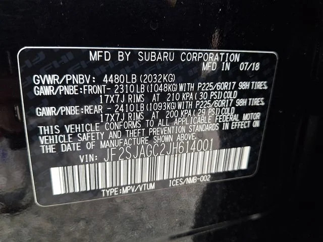 Used 2018 Black Subaru 2.5i Premium image 27