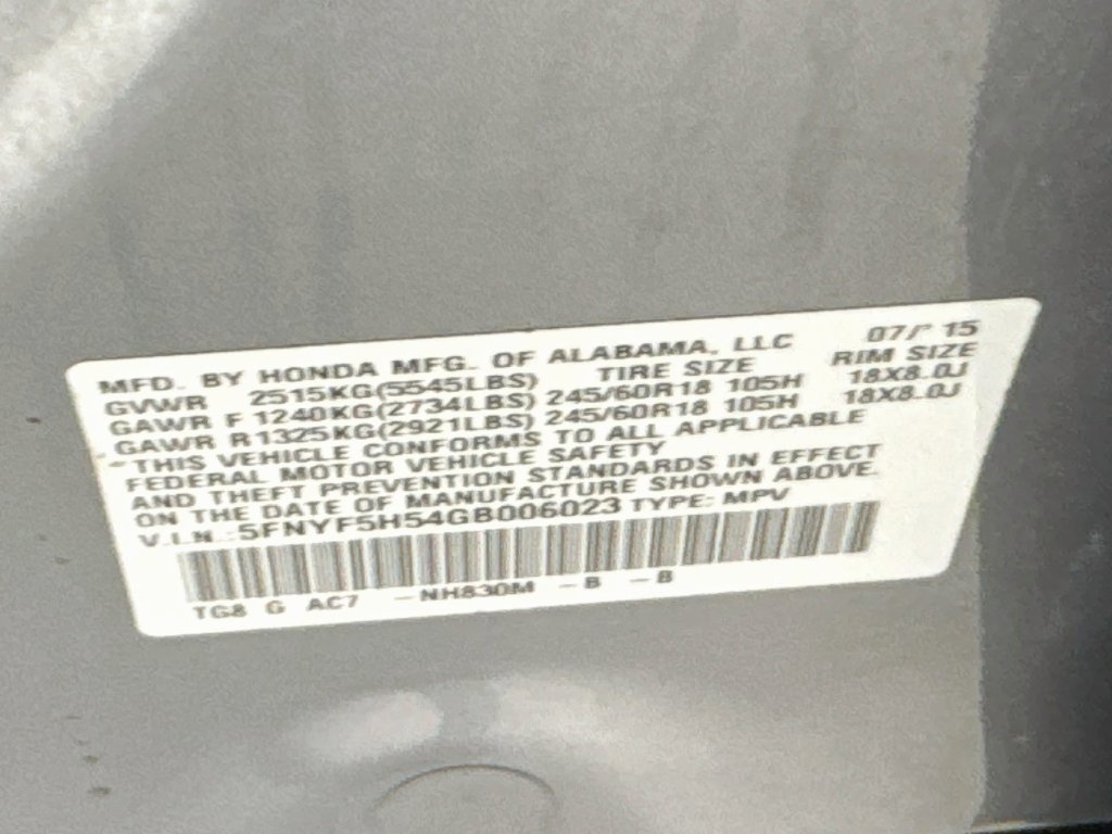 Used 2016 Silver Honda EX-L image 42