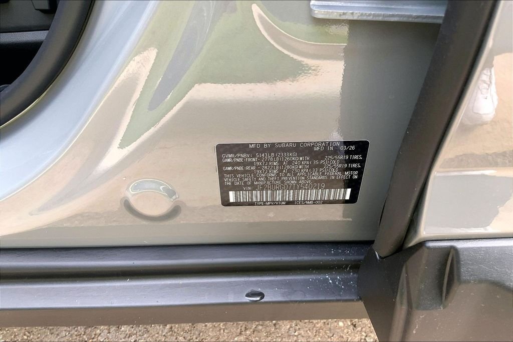 New 2026 RIVER ROCK PEARL Subaru Limited XT image 14
