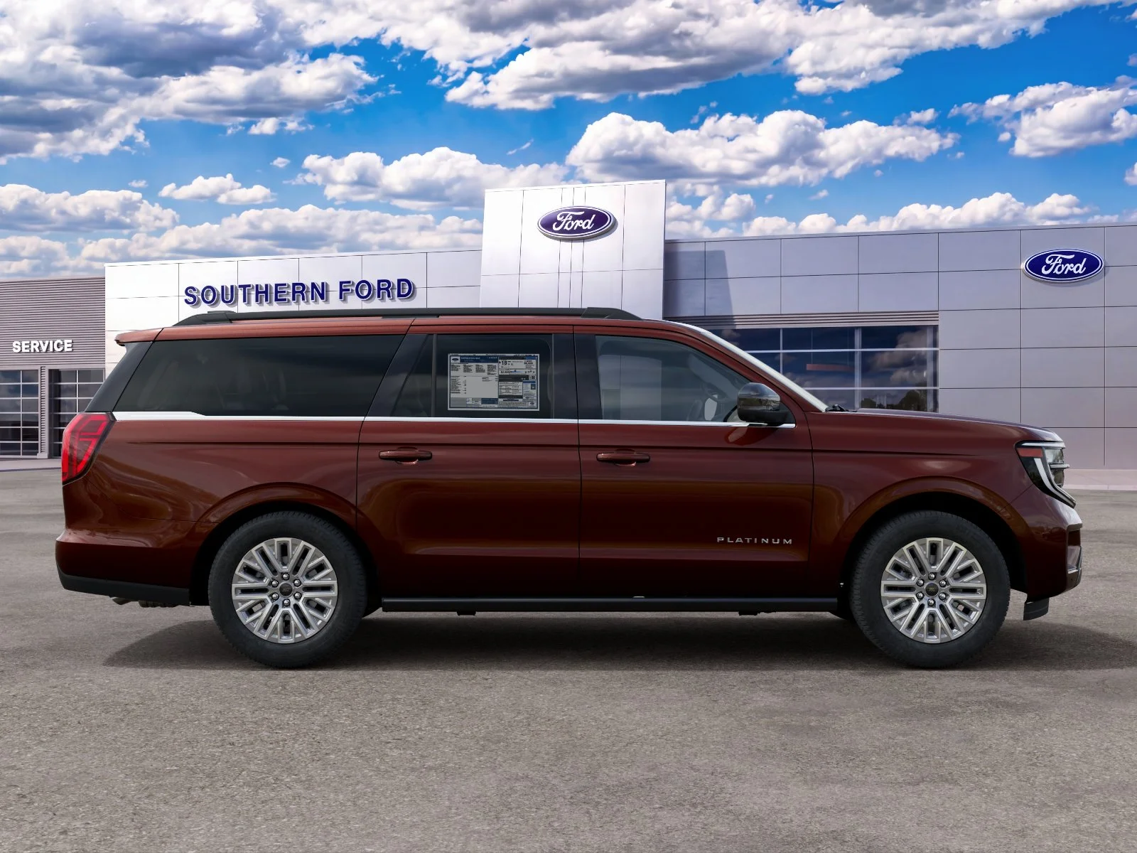 New 2027 Bronze Fire Metallic Tinted Clearcoat Ford Platinum image 29