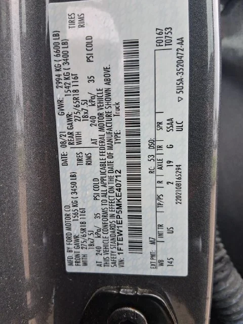 Used 2021 Gray Ford XLT image 32