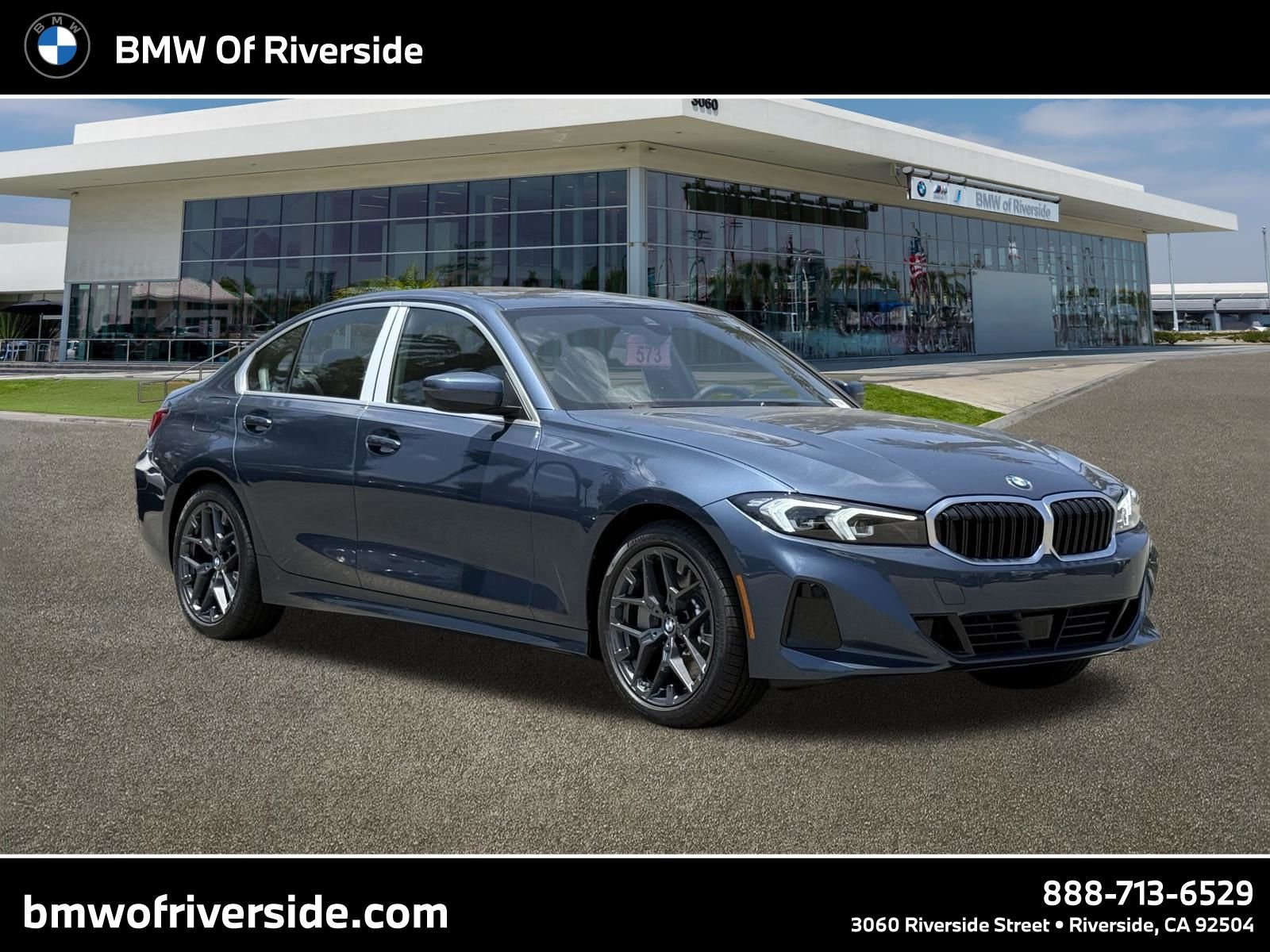 New 2026 Arctic Race Blue metallic BMW 330i image 1