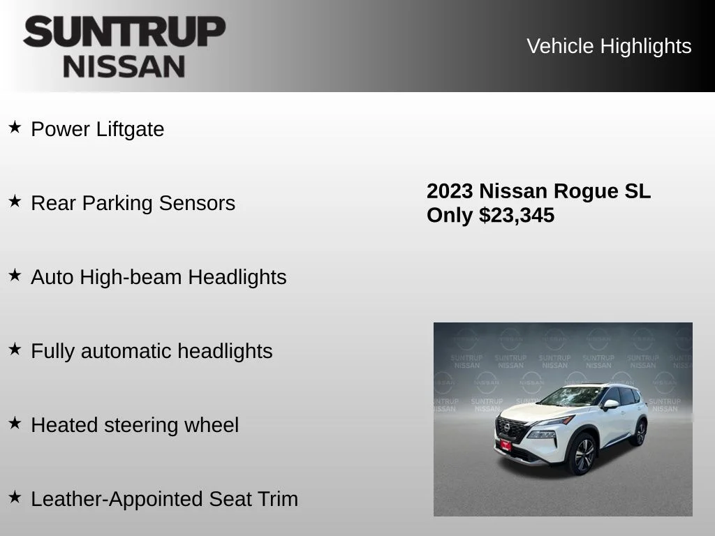 Used 2023 White Nissan SL image 16