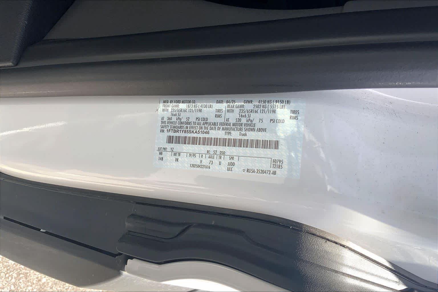2025 Ford Transit Van Base - Photo 16