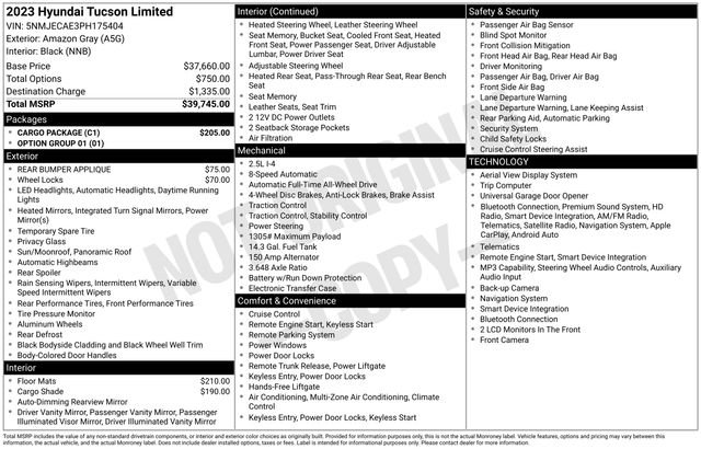Used 2023 Gray Hyundai Limited image 7