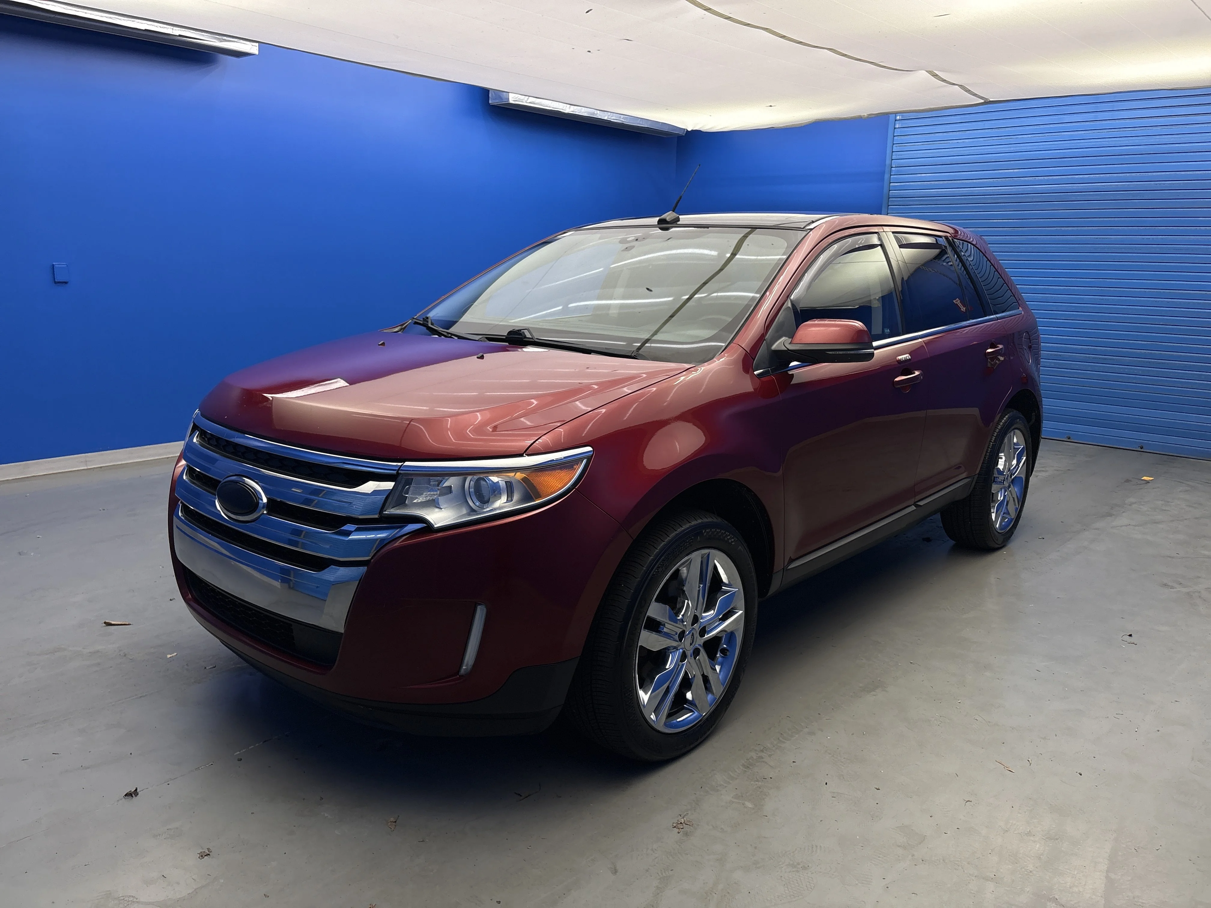 Used 2013 Ruby Red Metallic Ford Limited image 4