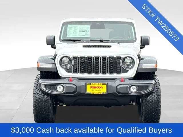 New 2026 Bright White Clear-Coat Exterior Paint Jeep Rubicon image 2