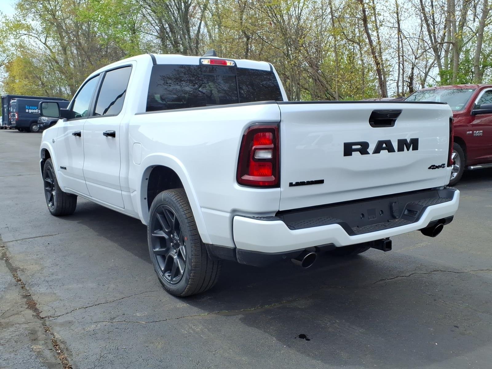 New 2026 Ivory White Tri-Coat Pearl-Coat Exterior Paint RAM Laramie image 4