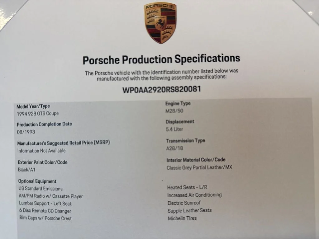 Used 1994 Black Porsche GTS image 49