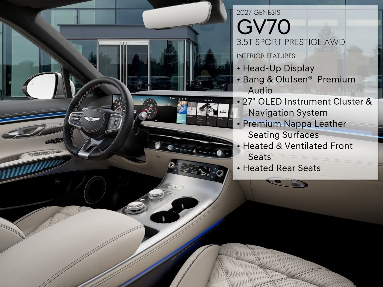 New 2027 White Genesis 3.5T SPORT PRESTIGE image 17
