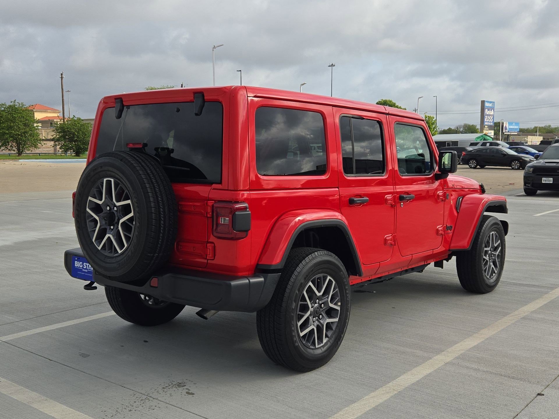 Used 2025 Firecracker Red Clearcoat Jeep Sahara image 3