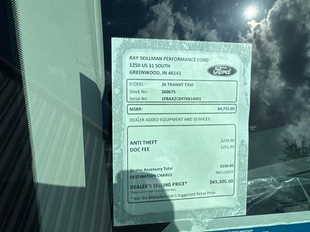 New 2026 Oxford White Ford Passenger Van XL image 2
