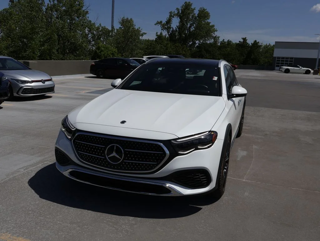 Certified Used 2024 Moonlight White Mercedes-Benz E 450 image 1