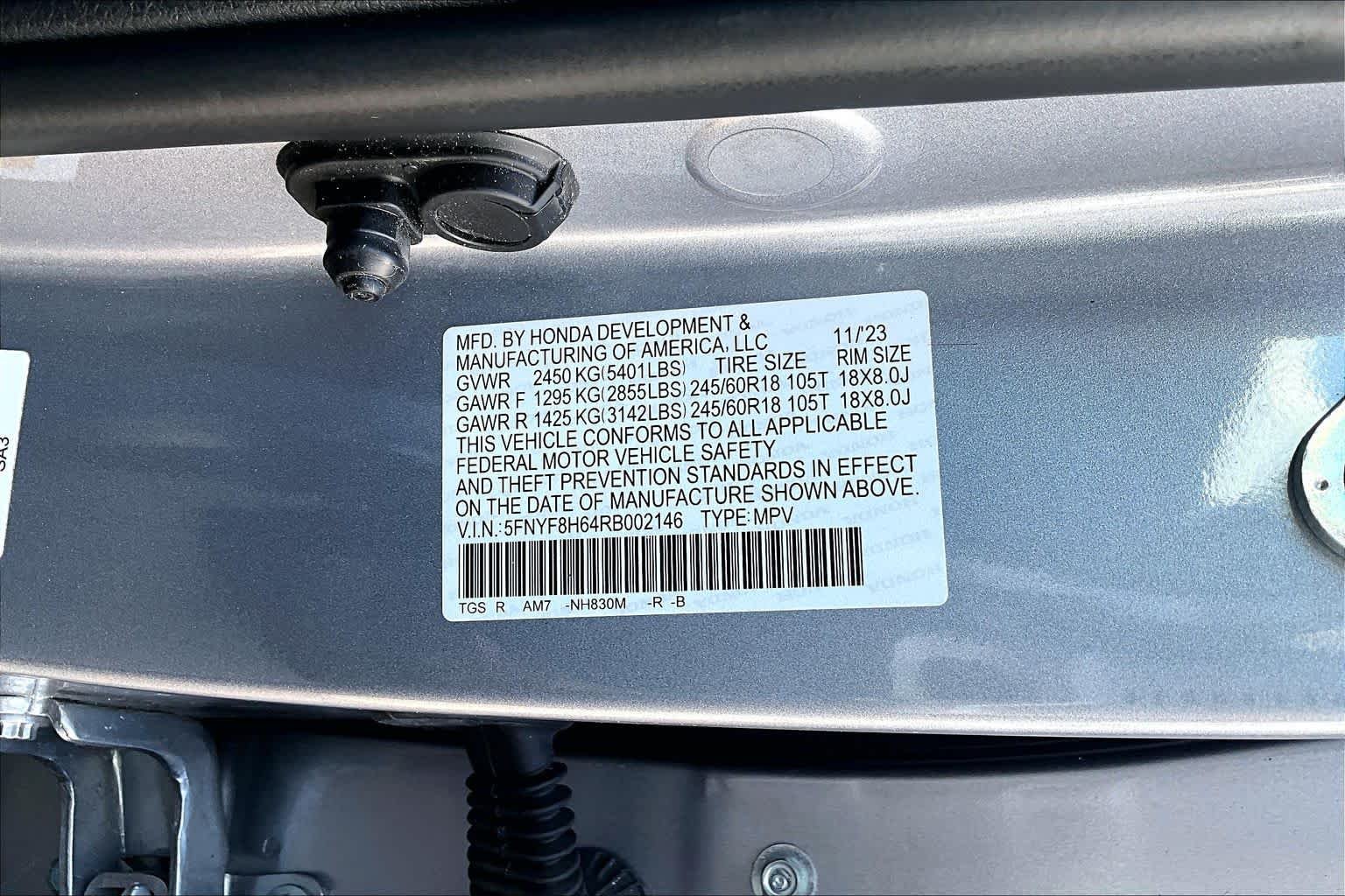 Used 2024 Lunar Silver Metallic Honda TrailSport image 32