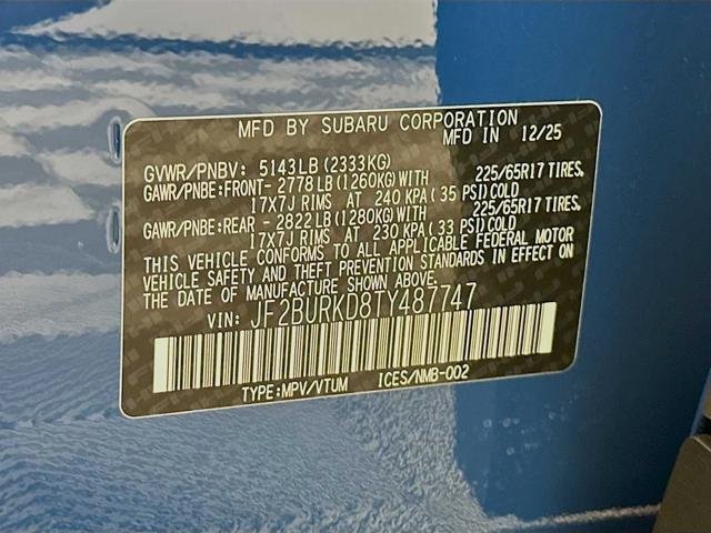 New 2026 GEYSER BLUE Subaru Wilderness image 29