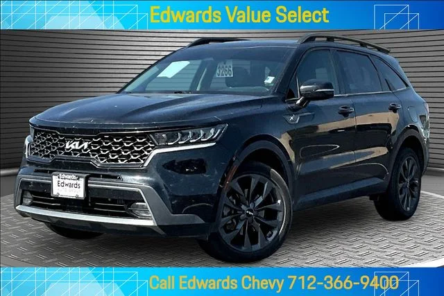Used 2022 Black Kia X-Line EX image 1
