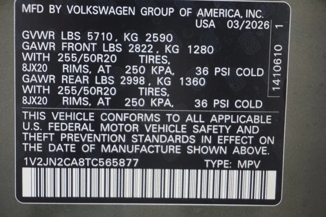 New 2026 Avocado Green Pearl Volkswagen 2.0T SE W/TECHNOLOGY image 36