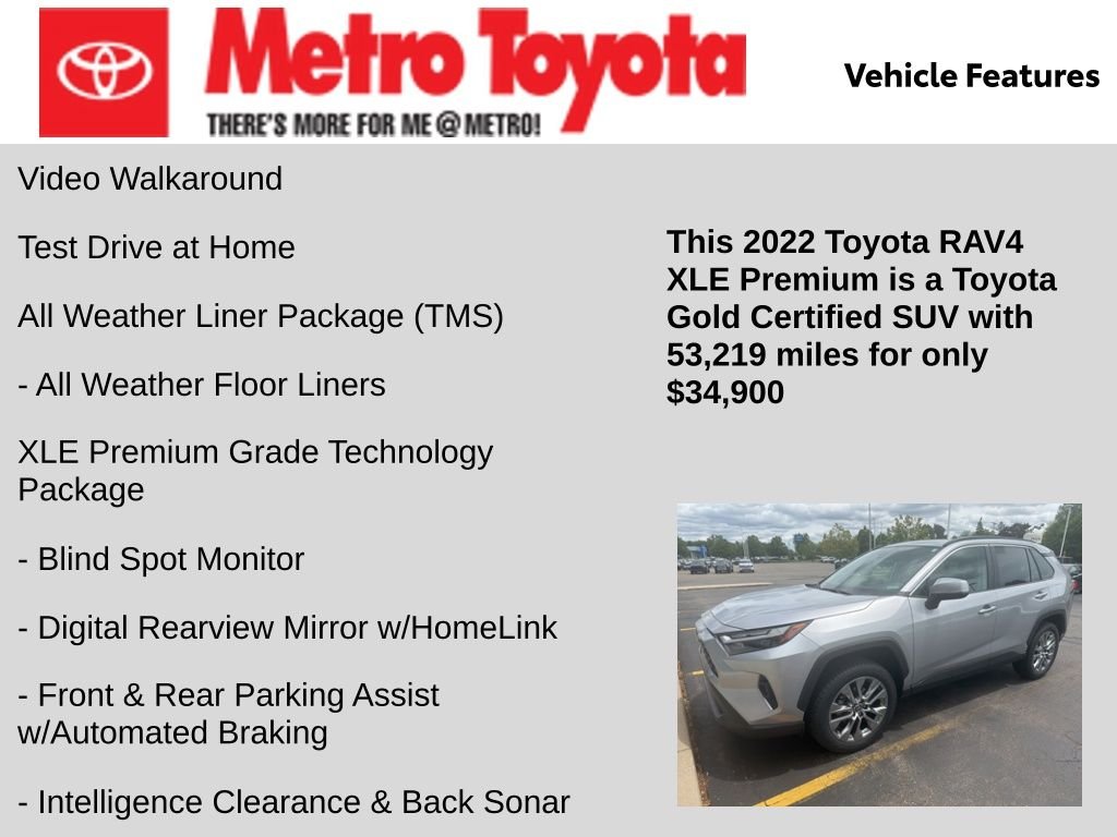 Certified Used 2022 Silver Toyota XLE Premium image 14
