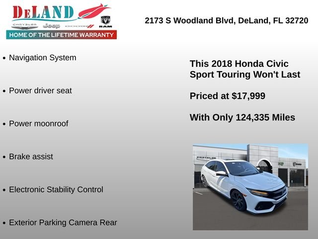 Used 2018 White Honda Sport Touring image 2