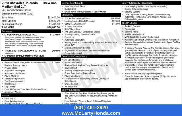 Used 2023 Summit White Chevrolet LT image 22