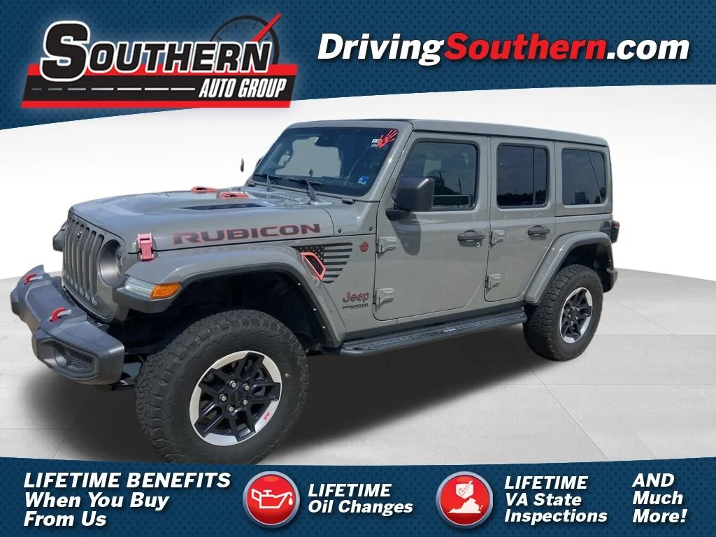 Used 2022 Gray Jeep Unlimited Rubicon image 1