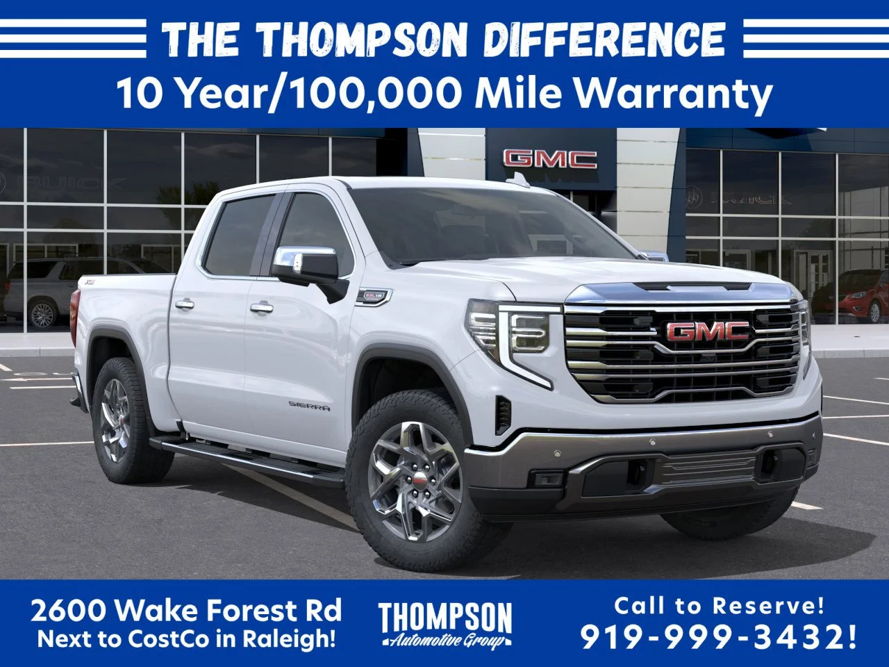 New 2026 Glacier White Tricoat GMC SLT image 10