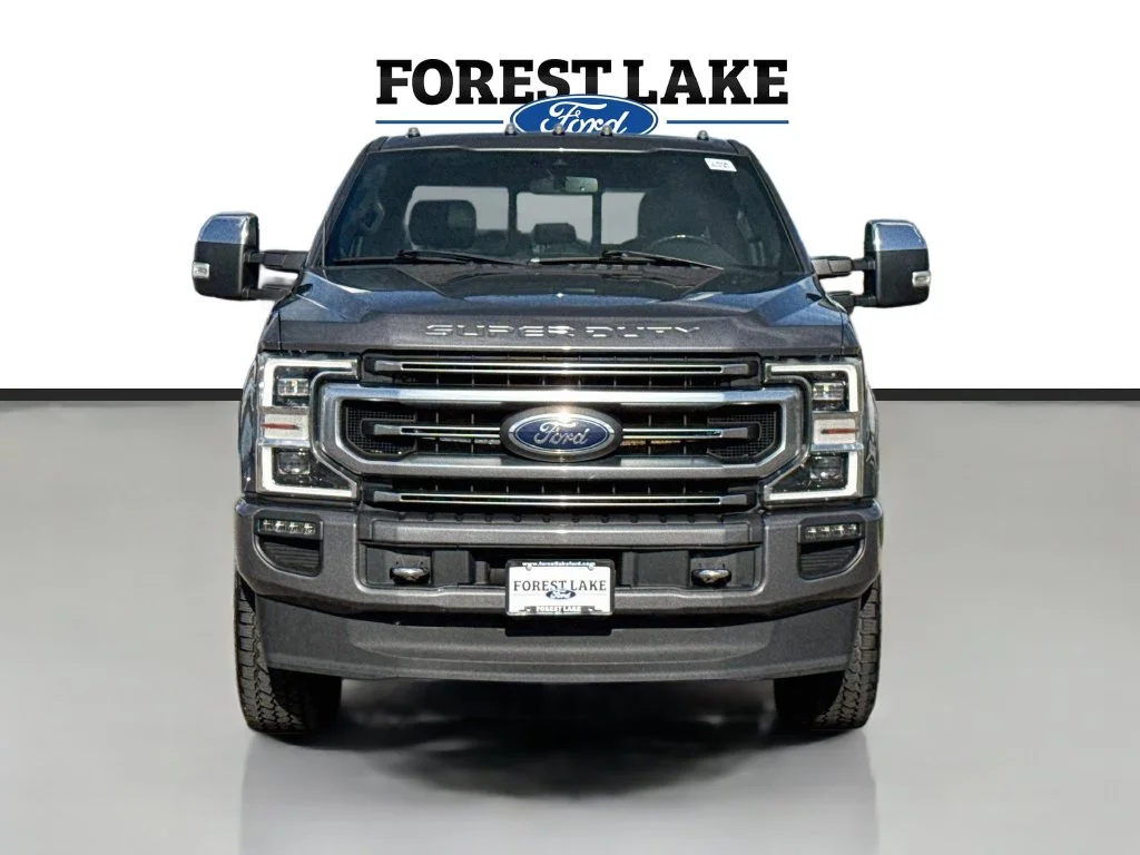 Certified 2021 Ford F-350 Super Duty Platinum with VIN 1FT8W3BT0MEE09165 for sale in Forest Lake, Minnesota