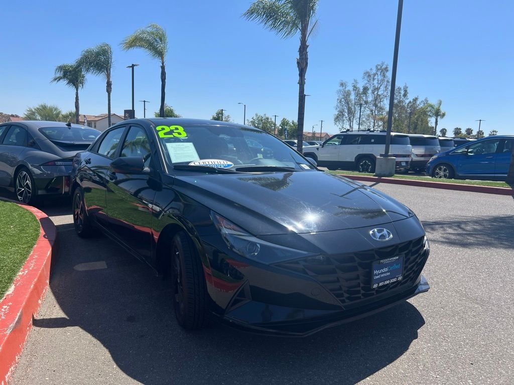 Certified Used 2023 Black Hyundai Blue image 1