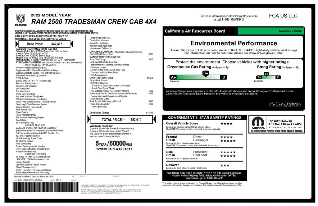 Certified Used 2022 White Ram Tradesman image 2
