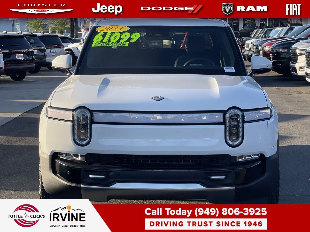 Used 2023 Glacier White Rivian Adventure image 2